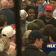 Donald Trump supporters yelled at, pushed and shoved a young black woman out of a Super Tuesday rally in Lousiville, Ky., March 1, 2016.
WLKY screenshot